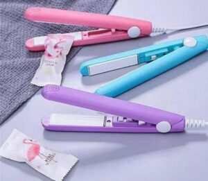 Mini Portable Ceramic Hair Straightener & Curler | Frizz-Free Smooth Hair