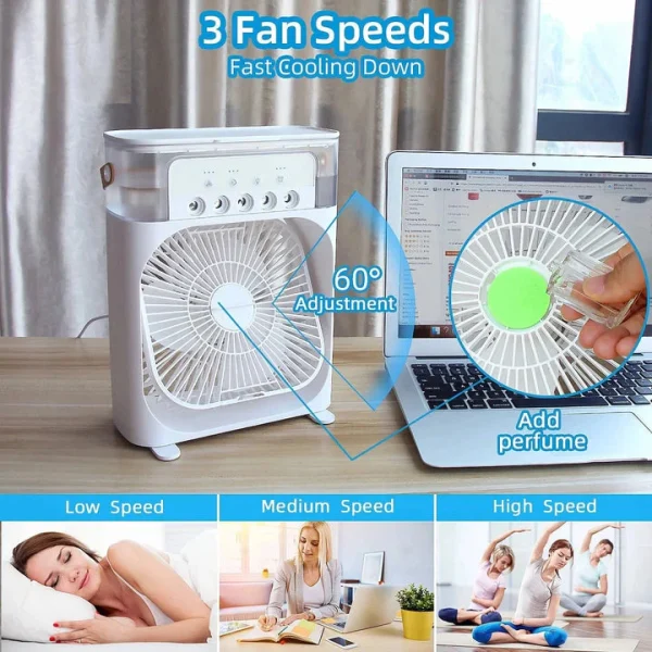 9 Inch Mist Fan | Portable Air Conditioner Fan | Mist Water, And Humidifier Function - Image 4