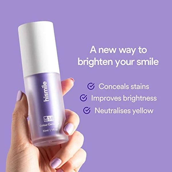 Hismile V34 Color Corrector Serum | Instant Teeth Brightening Solution | 30ml - Image 7